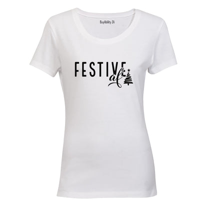 Festive - Christmas Tree - Ladies - T-Shirt