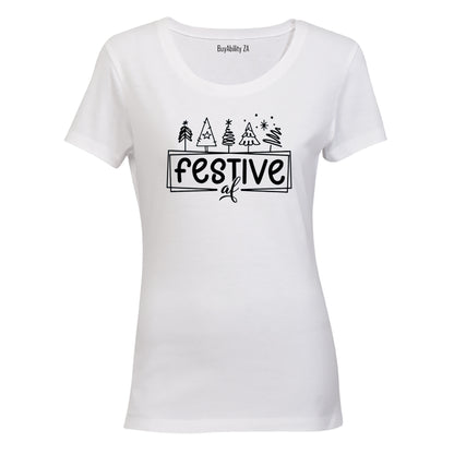 Festive - Christmas TREES - Ladies - T-Shirt