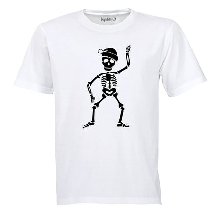 Festive Skeleton - Christmas - Kids T-Shirt