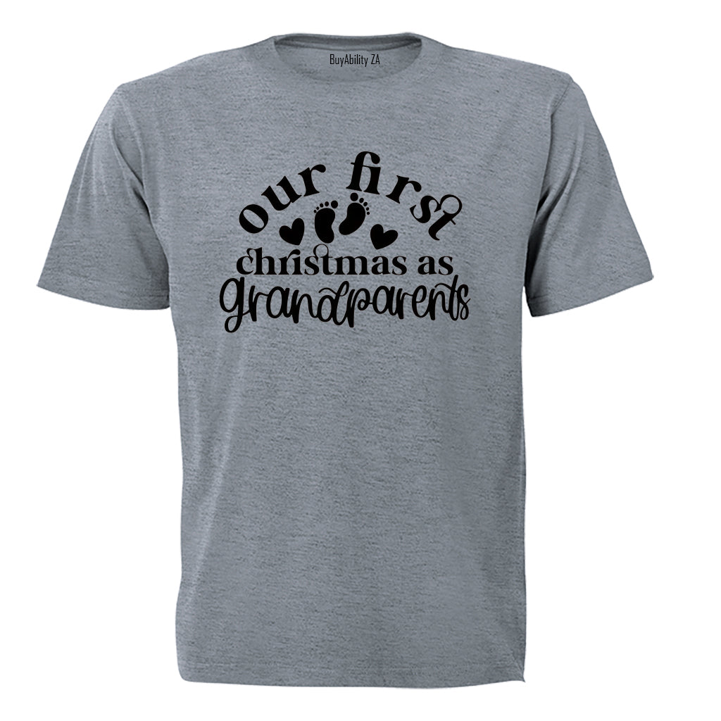 First Christmas as Grandparents - Adults - T-Shirt