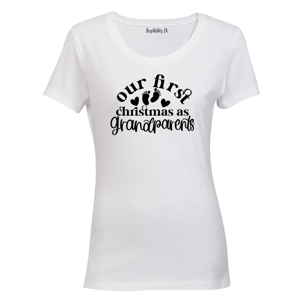 First Christmas as Grandparents - Ladies - T-Shirt