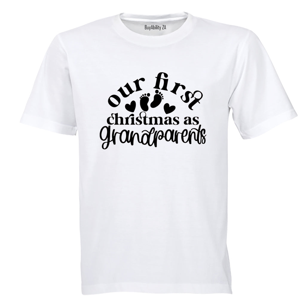 First Christmas as Grandparents - Adults - T-Shirt