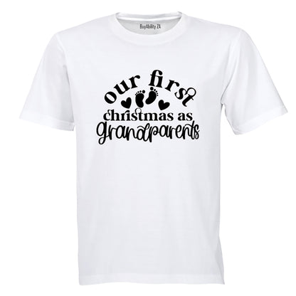 First Christmas as Grandparents - Adults - T-Shirt