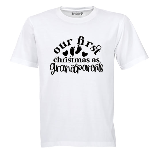 First Christmas as Grandparents - Adults - T-Shirt