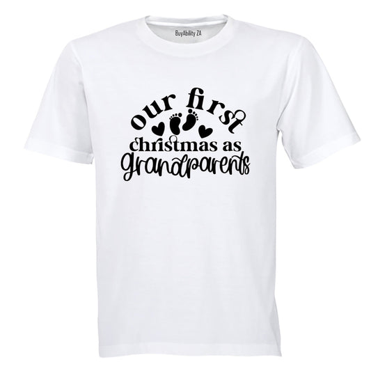 First Christmas as Grandparents - Adults - T-Shirt