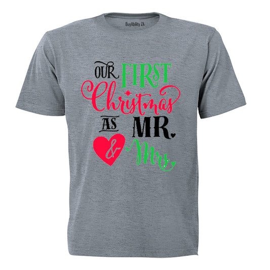 First Christmas as Mr and Mrs! - Adults - T-Shirt