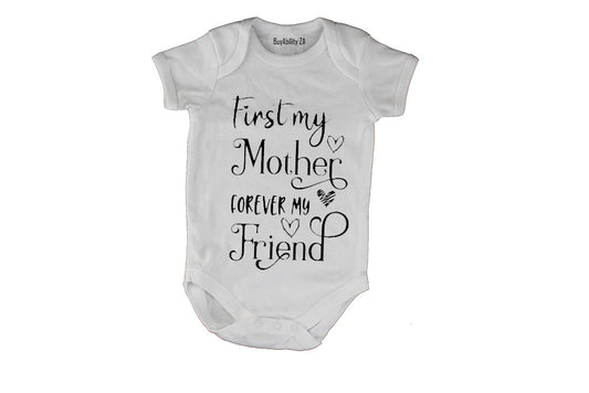 First My Mother - Hearts - Baby Grow