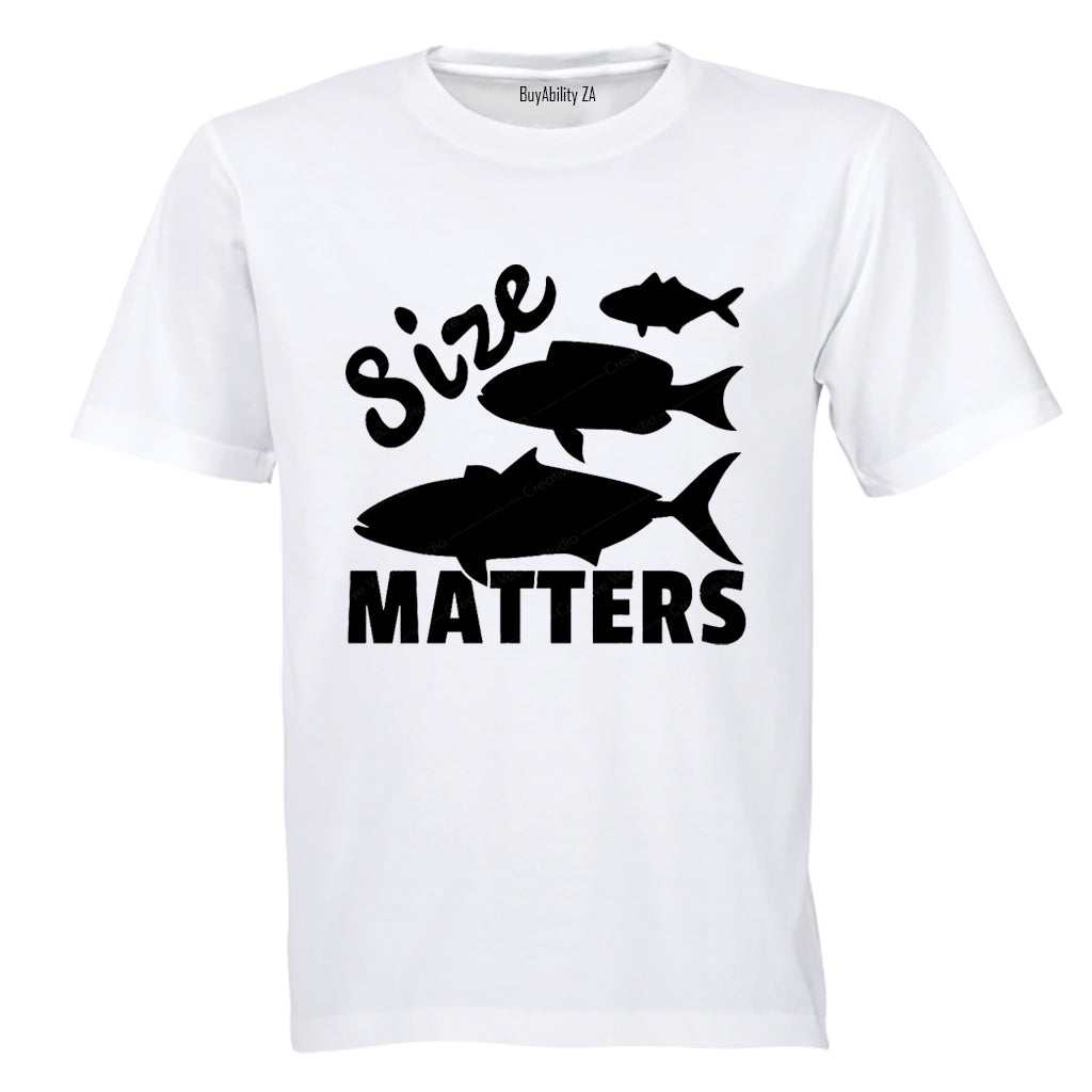 Size Matters - Fishing - Adults - T-Shirt