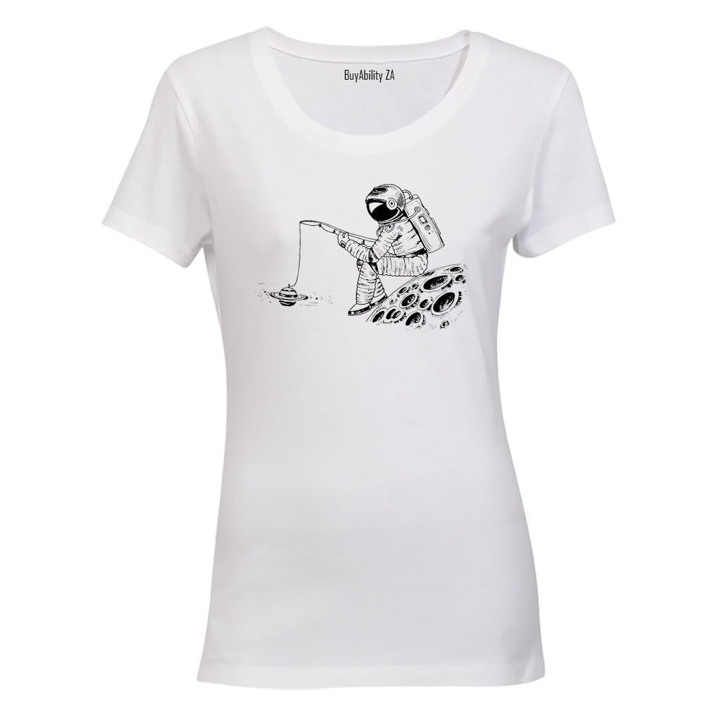 Fishing Astronaut - Ladies - T-Shirt - BuyAbility South Africa