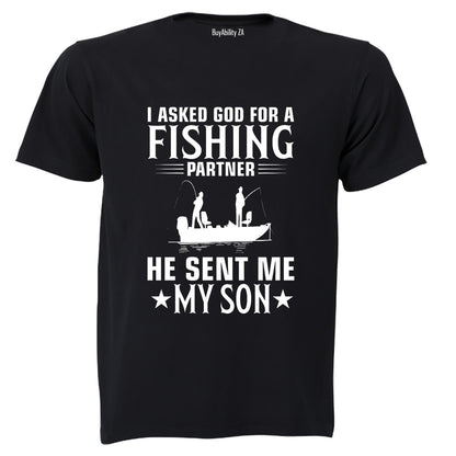 Fishing Partner - My Son - Adults - T-Shirt - BuyAbility South Africa
