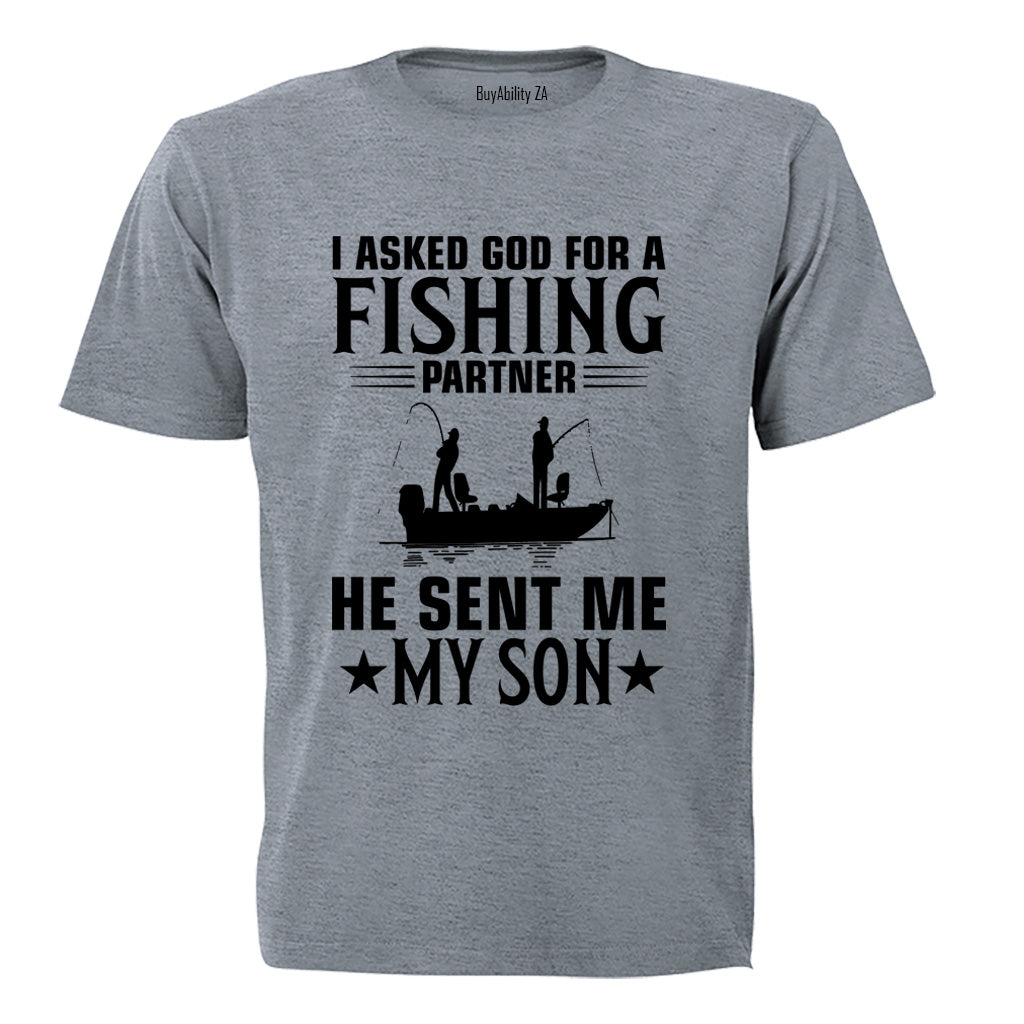 Fishing Partner - My Son - Adults - T-Shirt - BuyAbility South Africa