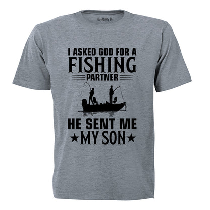 Fishing Partner - My Son - Adults - T-Shirt - BuyAbility South Africa