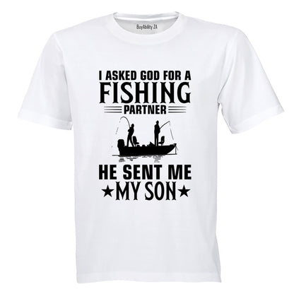Fishing Partner - My Son - Adults - T-Shirt - BuyAbility South Africa