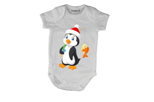 Fishing Penguin - Baby Grow