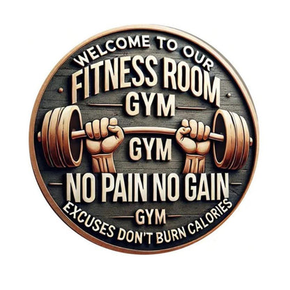 Gym Metal Sign - 20cm - BuyAbility