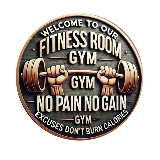 Gym Metal Sign - 20cm - BuyAbility