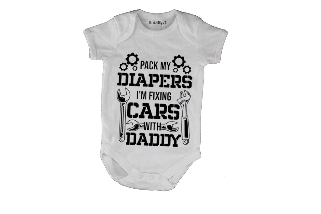 Fixing Cars With Daddy - Baby Grow - BuyAbility South Africa