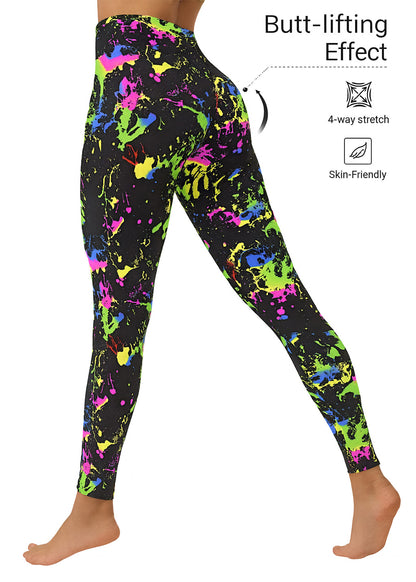 BuyAbility Neon Splash High-Waist Sports Leggings - BuyAbility South Africa