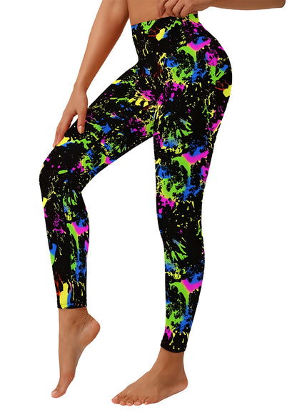 BuyAbility Neon Splash High-Waist Sports Leggings - BuyAbility South Africa