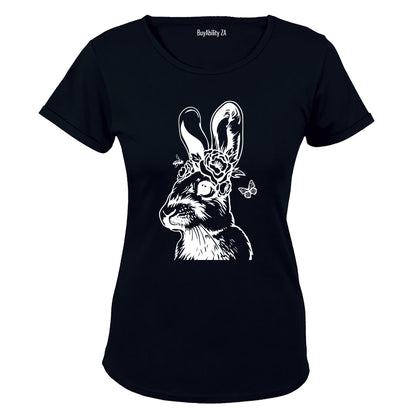 Floral Bunny - Easter - Ladies - T-Shirt