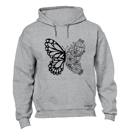 Floral Butterfly - Hoodie