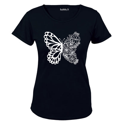 Floral Butterfly - Ladies - T-Shirt