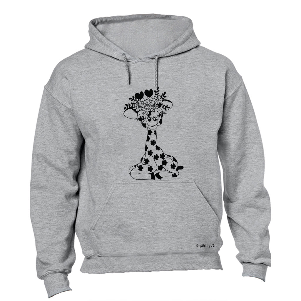 Floral Giraffe - Hoodie