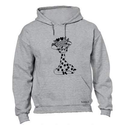 Floral Giraffe - Hoodie
