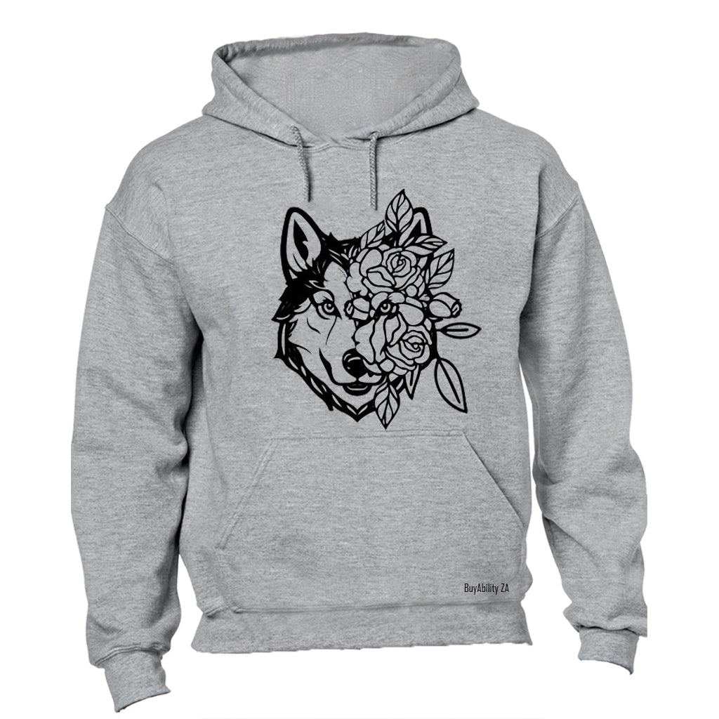 Floral Husky - Hoodie