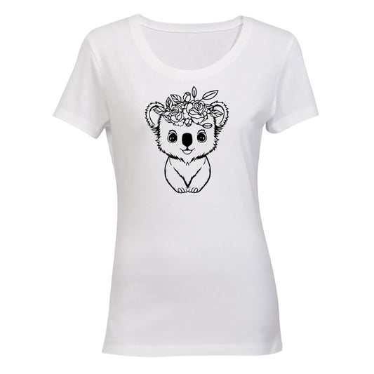 Floral Koala - Ladies - T-Shirt - BuyAbility South Africa