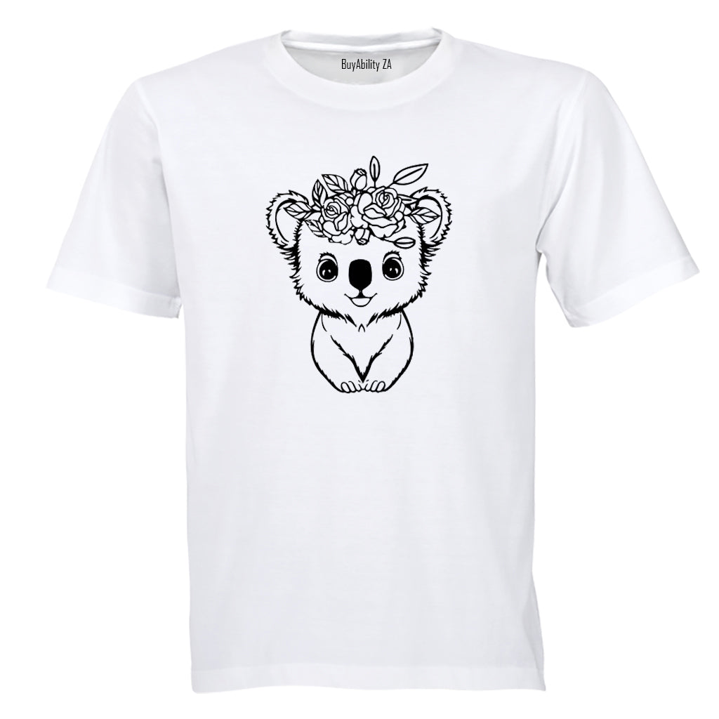 Floral Koala - Kids T-Shirt