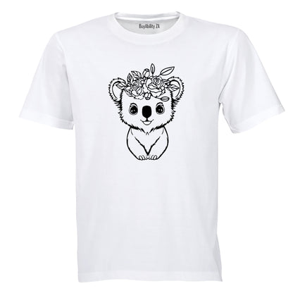 Floral Koala - Kids T-Shirt