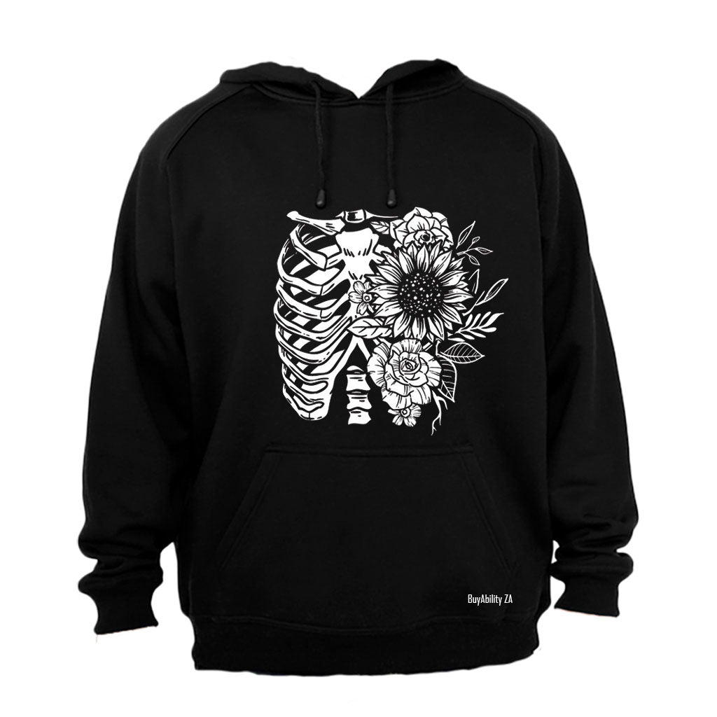 Floral Rib Cage - Hoodie