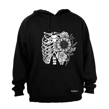 Floral Rib Cage - Hoodie