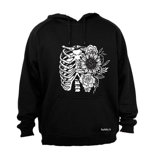 Floral Rib Cage - Hoodie
