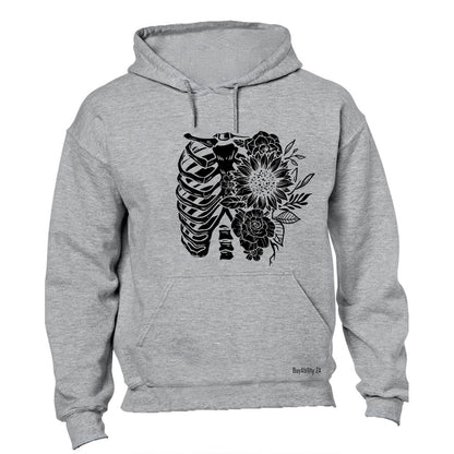 Floral Rib Cage - Hoodie