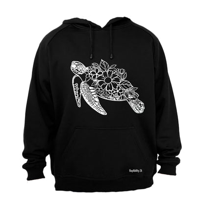 Floral Sea Turtle - Hoodie - BuyAbility South Africa