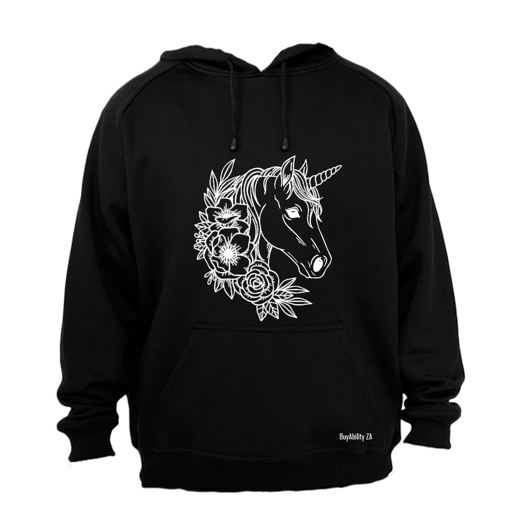 Floral Unicorn - Hoodie