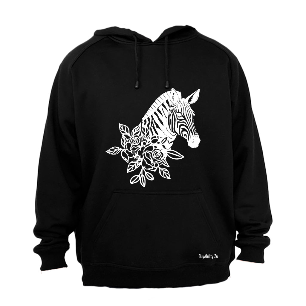 Floral Zebra - Hoodie