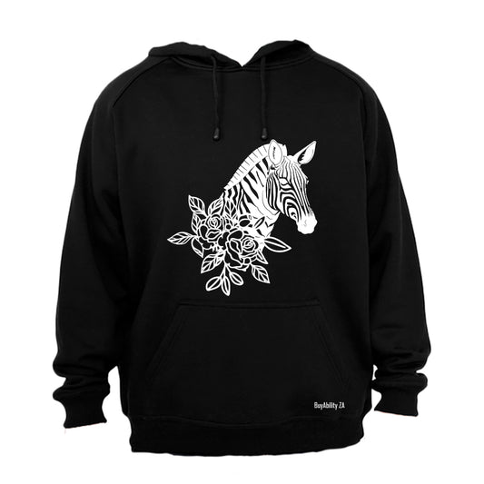 Floral Zebra - Hoodie