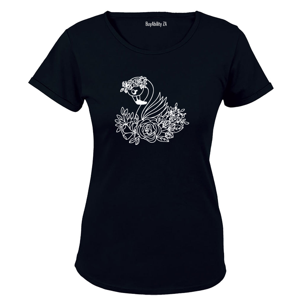 Floral Flamingo - Ladies - T-Shirt - BuyAbility South Africa