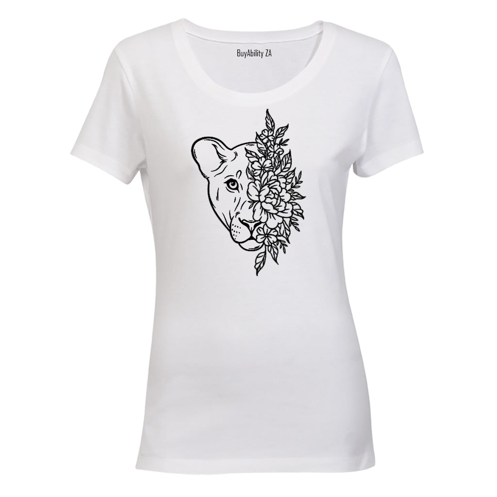 Floral Lioness - Ladies - T-Shirt