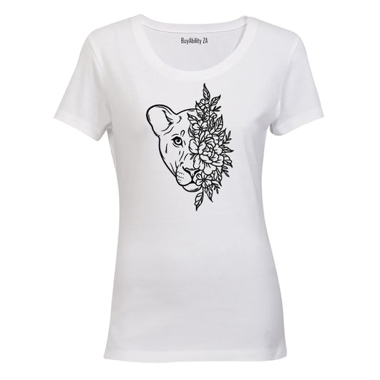 Floral Lioness - Ladies - T-Shirt