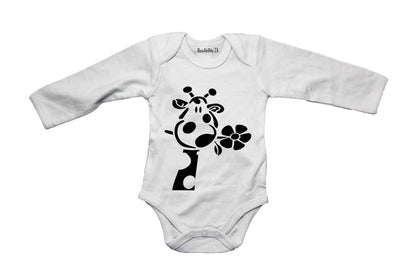 Flower Giraffe - Baby Grow