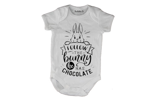 Follow The Bunny - Easter - Baby Grow
