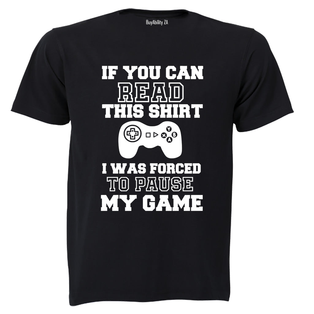 Forced to Pause My Game - Kids T-Shirt - BuyAbility South Africa