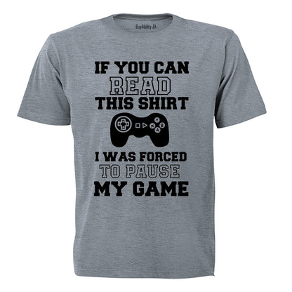 Forced to Pause My Game - Kids T-Shirt - BuyAbility South Africa