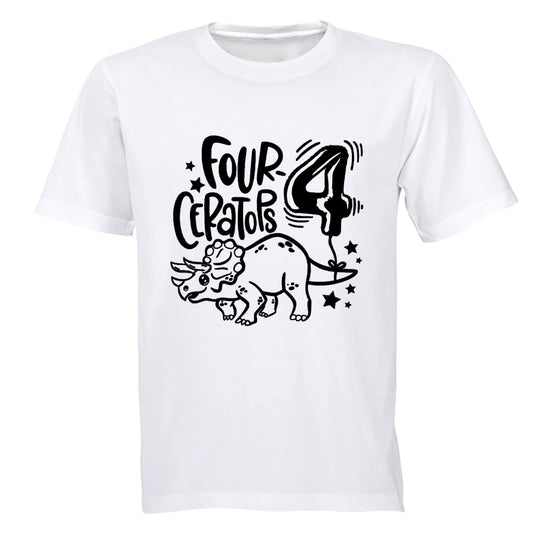 Four - ceratops Dinosaur - Kids T-Shirt - BuyAbility South Africa