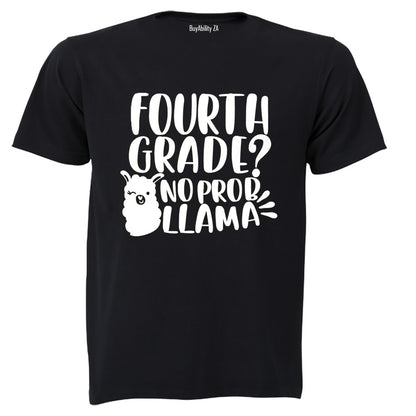 4th Grade - No Prob Llama - Kids T-Shirt