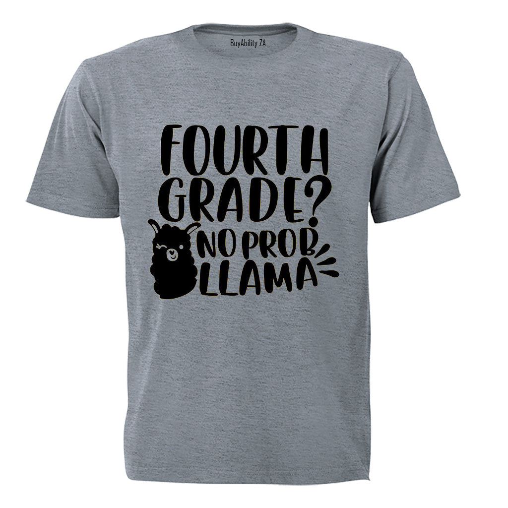 4th Grade - No Prob Llama - Kids T-Shirt
